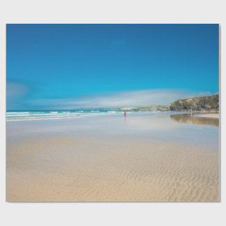 Papel De Presente Newquay na costa norte da Cornualha. Inglaterra. R