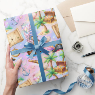 Papel De Presente Niedliches Piraten Abenteuer Muster