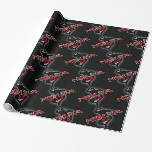 Papel De Presente Ninja Silhouette
