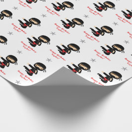 Papel De Presente Ninja Wrapting Paper Boy Personalized Red Black
