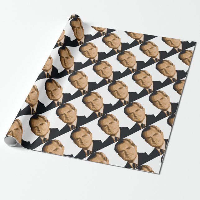 Papel De Presente Nixon Head (Desenrolado)