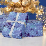 Papel De Presente No Bleak MidWinter Christmas Carol Indigo<br><div class="desc">Morando em Buffalo, N.Y., eu conheço neve! Eu criei esses flocos de neve pensando em como se sente no crepúsculo caminhando ao redor do parque quando a neve suavemente cai e as lanternas começam a brilhar. Acrescentei nas belas palavras de Christina Rossetti: "Neve caiu, neve na neve, neve na neve....</div>