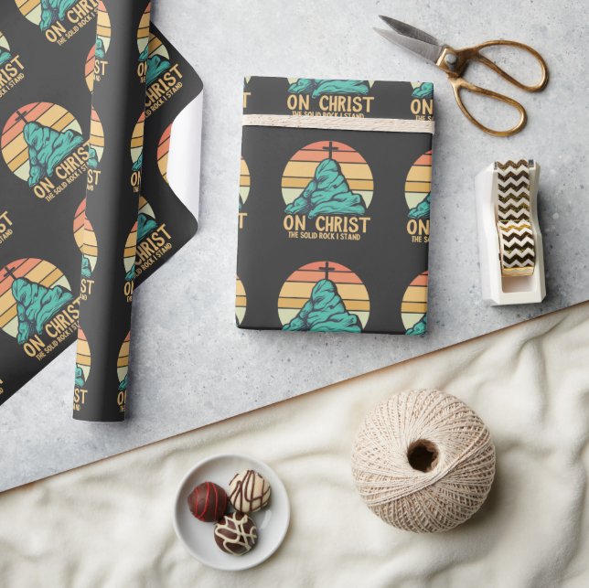Papel De Presente No Cristo, o Solid Rock I Stand (Artesanato)