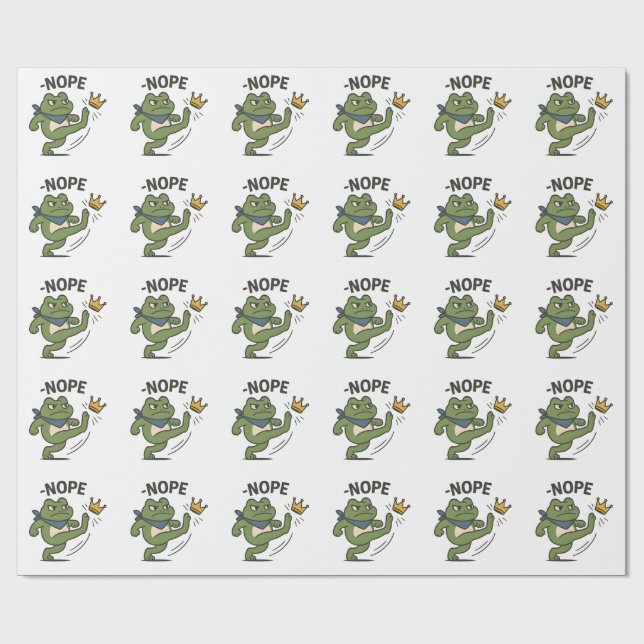 Papel De Presente No Kings in America Frog No Kings Democracy (Aberto)