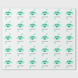 Papel De Presente No nono pastel verde estrelas despedida de solteir