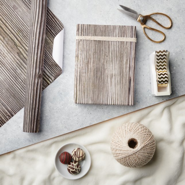 Papel De Presente Nódulos de madeira de carvalho estilo listras de m (Artesanato)