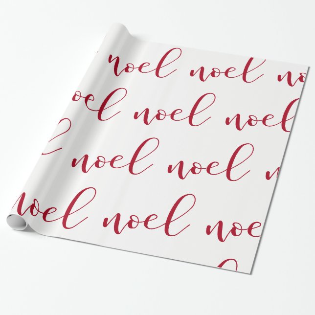 Papel De Presente Noel | vermelho e roteiro do White Christmas (Desenrolado)