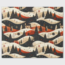 Papel De Presente Noir Noël - Casa
