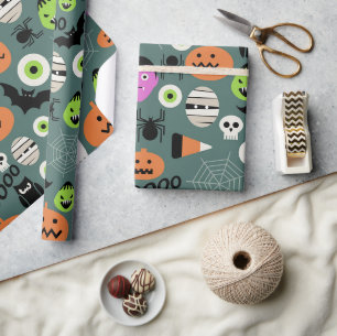 Papel De Presente Noite de Terror do Halloween