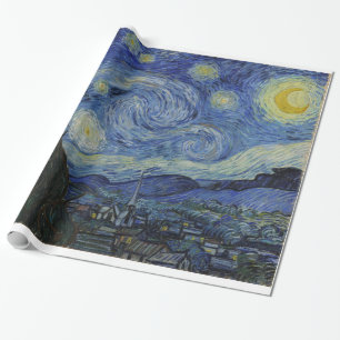 Papel De Presente Noite Estrelada por Vincent Van Gogh
