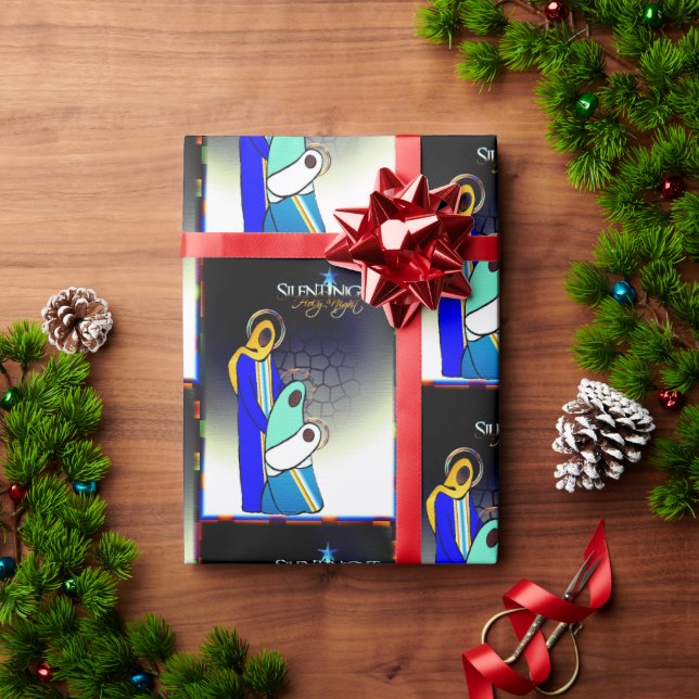 Papel De Presente Noite Sagrada Silenciosa (Presente de Natal)