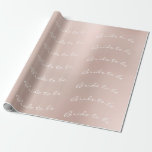 Papel De Presente Noiva de Pincel Personalizada a ser Rosa Esbranqui<br><div class="desc">Minimalismo e simplicidade do formulário e do papel de moldagem por chic para muitas ocasiões como aniversário,  aniversário,  aniversário,  casamento,  festa de noiva,  novo emprego,  nova casa,  festa corporativa,  festa de aposentadoria,  novo bebê... </div>