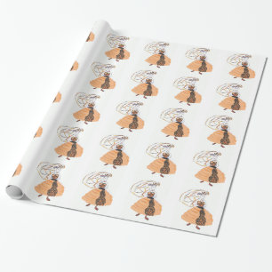 Papel De Presente Noiva do Dia das Bruxas