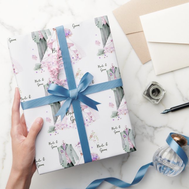 Papel De Presente Noiva e Casamento de noiva (Presentear)