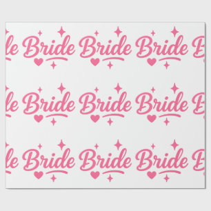 Papel De Presente Noiva Neon Rosa