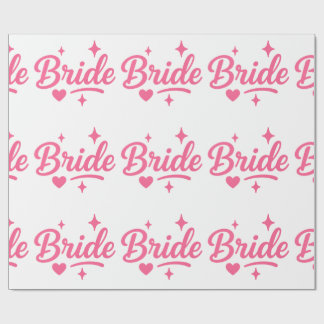 Papel De Presente Noiva Neon Rosa