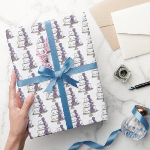 Papel De Presente Noivado de Chá de panela de Bolo em Camadas