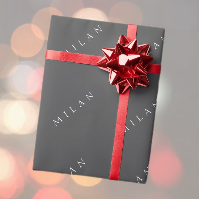 Papel De Presente Nome Clássico (ou palavra) (Criador carregado)