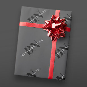Papel De Presente Nome Comercial Editável (ou qualquer outro texto)