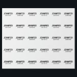 Papel De Presente Nome de adição moderno e elegante profissional<br><div class="desc">Um design perfeito que funcionará nos negócios ou na sua vida privada. Um olhar simples,  minimalista e perfeito. Só para você.</div>