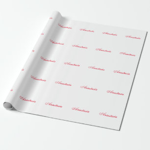Papel De Presente Nome de caligrafia clássica profissional personali