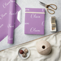 Nome de Fundo Roxo Nome Girly Elegant