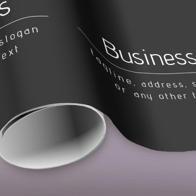 Papel De Presente Nome de negócios mínimo moderno e outras informaçõ (Criador carregado)