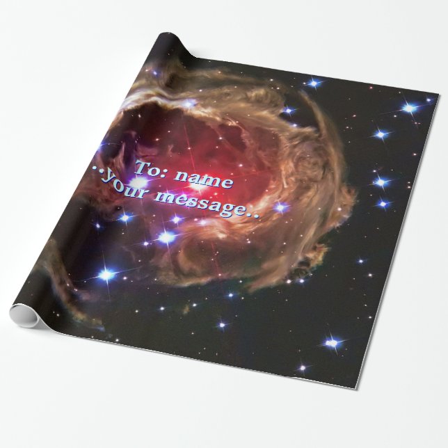 Papel De Presente Nome, estrela Supergiant vermelha Monocerotis, o (Desenrolado)