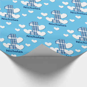 Papel De Presente Nome feito sob encomenda V03A do primeiro