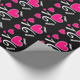 Papel De Presente Nome feito sob encomenda V3N1 dos CORAÇÕES do