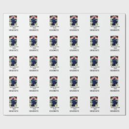 Papel De Presente nome foto formatura ano turma universidade simples