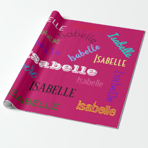 Papel De Presente Nome HAMbWG