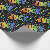 Nome "LUCY" do arco-íris + Estrelas