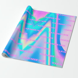 Papel De Presente Nome Personalizado Fabolizado