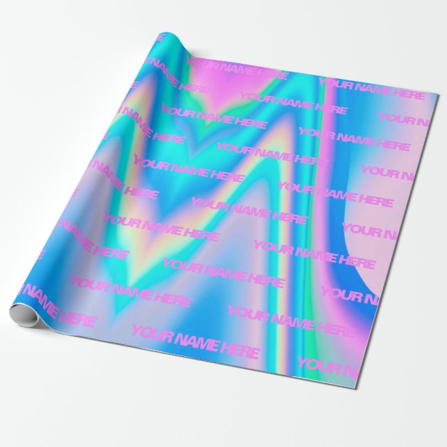 Papel De Presente Nome Personalizado Fabolizado (Desenrolado)