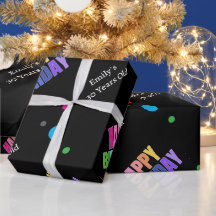 Nome Personalizado Idade Dourada Traseira Feliz An