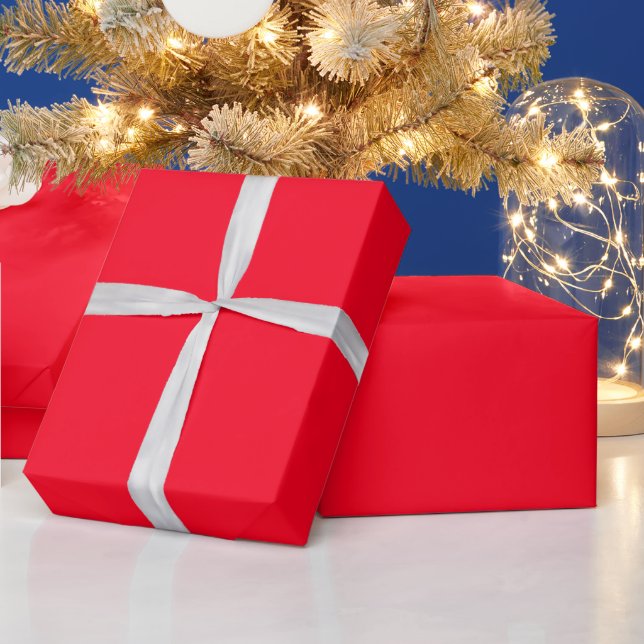 Papel De Presente Nome Personalizado Moderno em Monograma Presente V (Feriados)