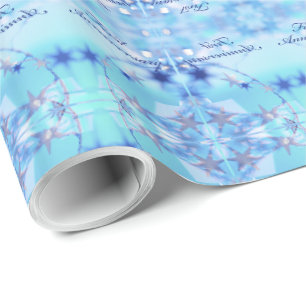 Papel De Presente Nome Personalizado, Primeiro Aniversário de Casam