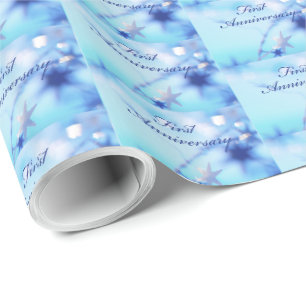 Papel De Presente Nome Personalizado, Primeiro Aniversário de Casame