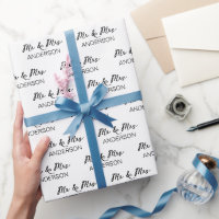 Nome personalizado weddi preto e branco minimalist