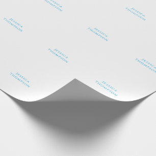 Papel De Presente Nome Profissional Simples Elegante Moderno