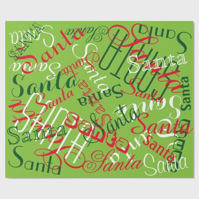 Papel De Presente Nomes personalizáveis (Aberto)