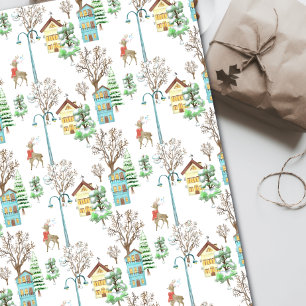 Papel De Presente Nordic Inverno Hygge Rústico