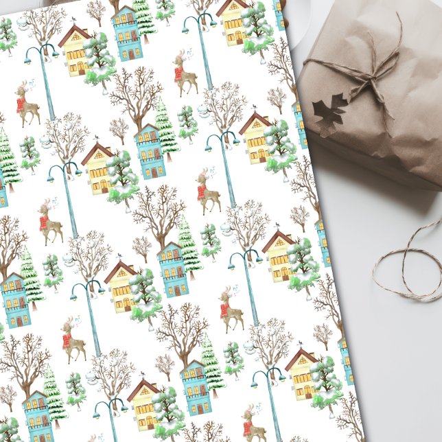 Papel De Presente Nordic Inverno Hygge Rústico (Criador carregado)