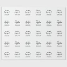 Nós estamos noivos nome data caligrafiaelegante