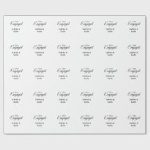 Nós somos um casal engajado nome romântico elegant