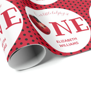 Papel De Presente Nossa Festa De Aniversário Do Primeiro Aniversár