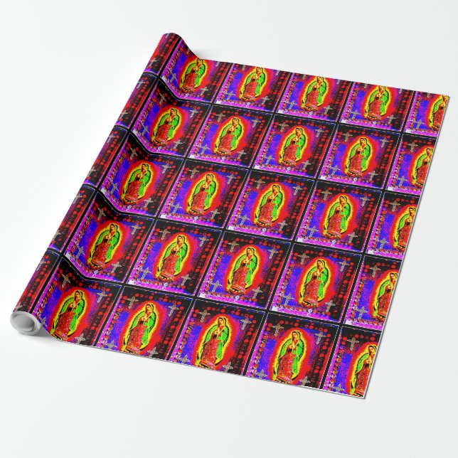 Papel De Presente Nossa Senhora de Guadalupe (Desenrolado)