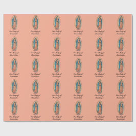 Papel De Presente Nossa Senhora de Guadalupe Tilma Milagrosa Arte Fi