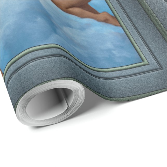 Papel De Presente Nossa Senhora dos Anjos por William Bouguereau (Ponta do rolo)